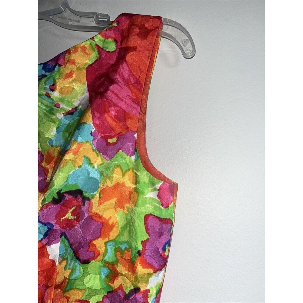 David Meister Multicolor Floral Dress - Picture 9 of 11